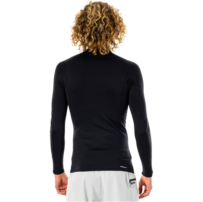 2024 Rip Curl Mens Thermopro 1mm Long Sleeve Thermal Vest WLYYAM - Black